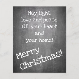 Kerstmotief in chalkboardstijl - XMAS