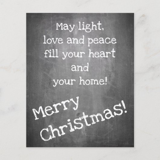 Kerstmotief in chalkboardstijl - XMAS (Voorkant)