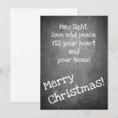 Kerstmotief in chalkboardstijl - XMAS (Voorkant / Achterkant)