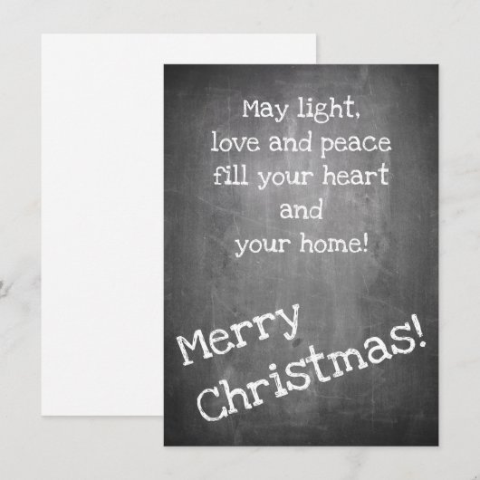 Kerstmotief in chalkboardstijl - XMAS (Voorkant / Achterkant)