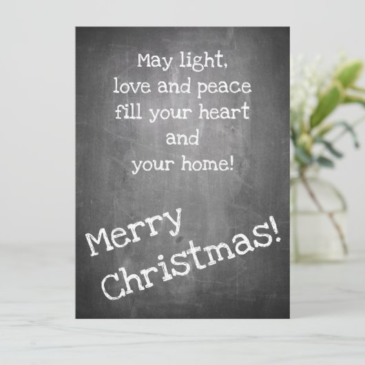 Kerstmotief in chalkboardstijl - XMAS (Staand voorkant)