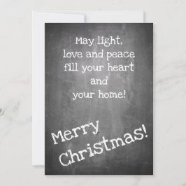 Kerstmotief in chalkboardstijl - XMAS