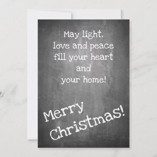 Kerstmotief in chalkboardstijl - XMAS (Voorkant)