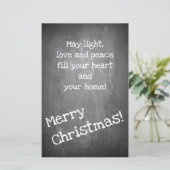 Kerstmotief in chalkboardstijl - XMAS (Staand voorkant)