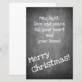 Kerstmotief in chalkboardstijl - XMAS (Voorkant / Achterkant)