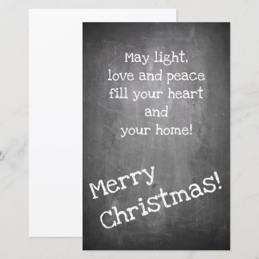 Kerstmotief in chalkboardstijl - XMAS (Voorkant / Achterkant)