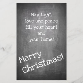 Kerstmotief in chalkboardstijl - XMAS