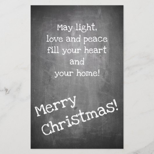 Kerstmotief in chalkboardstijl - XMAS (Voorkant)