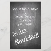 Kerstmotief in chalkboardstijl - XMAS (Voorkant)