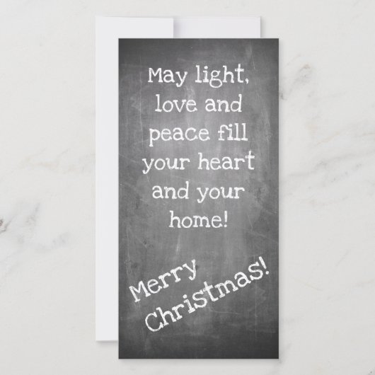 Kerstmotief in chalkboardstijl - XMAS (Voorkant)