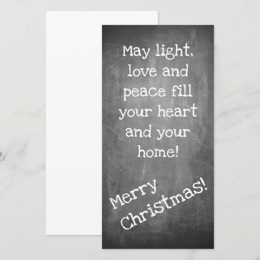 Kerstmotief in chalkboardstijl - XMAS (Voorkant / Achterkant)