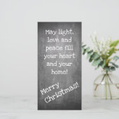 Kerstmotief in chalkboardstijl - XMAS (Staand voorkant)
