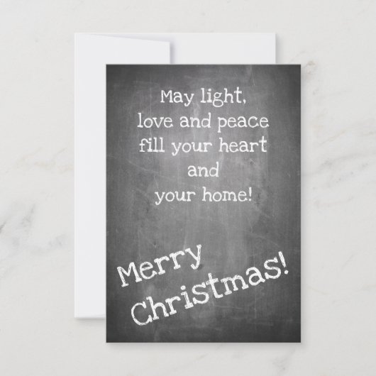 Kerstmotief in chalkboardstijl - XMAS (Voorkant)