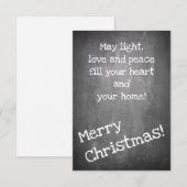 Kerstmotief in chalkboardstijl - XMAS (Voorkant / Achterkant)