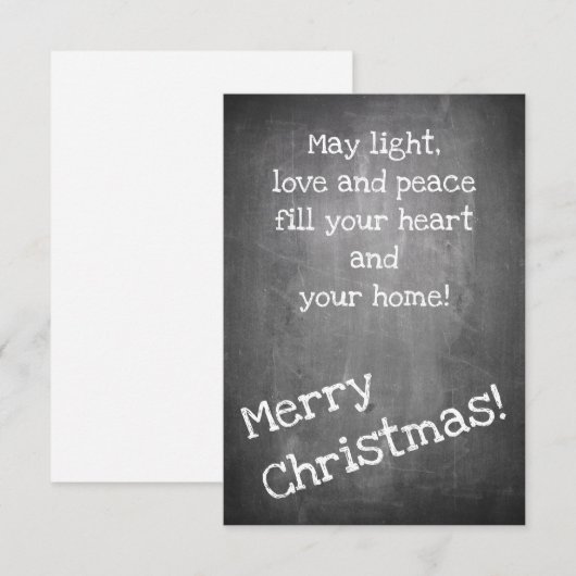 Kerstmotief in chalkboardstijl - XMAS (Voorkant / Achterkant)