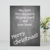 Kerstmotief in chalkboardstijl - XMAS (Staand voorkant)