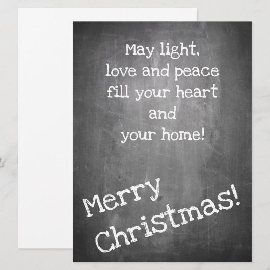 Kerstmotief in chalkboardstijl - XMAS (Voorkant / Achterkant)