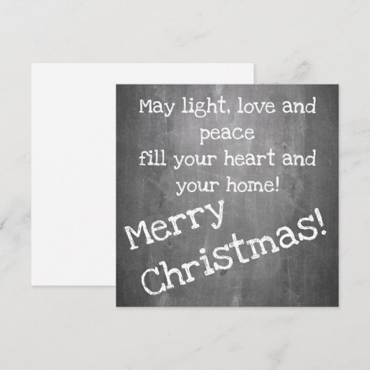 Kerstmotief in chalkboardstijl - XMAS (Voorkant / Achterkant)