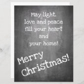 Kerstmotief in chalkboardstijl - XMAS (Voorkant / Achterkant)