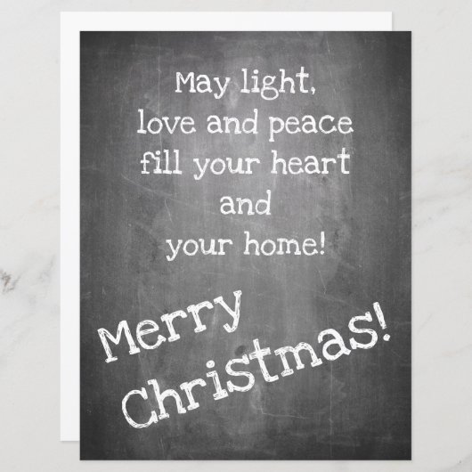 Kerstmotief in chalkboardstijl - XMAS (Voorkant / Achterkant)