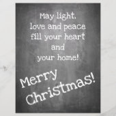 Kerstmotief in chalkboardstijl - XMAS (Voorkant)