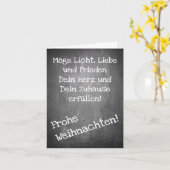 kerstmotief in chalkboardstijl - XMAS-kaart Kaart (Gele Bloem)