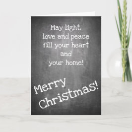 kerstmotief in chalkboardstijl - XMAS-kaart Kaart
