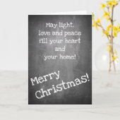 kerstmotief in chalkboardstijl - XMAS-kaart Kaart (Gele Bloem)