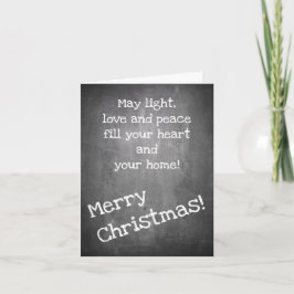 kerstmotief in chalkboardstijl - XMAS-kaart Kaart
