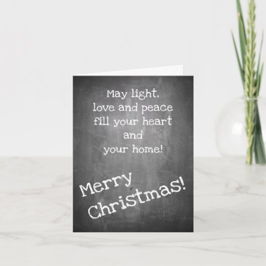 kerstmotief in chalkboardstijl - XMAS-kaart Kaart (Voorkant)