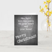 kerstmotief in chalkboardstijl - XMAS-kaart Kaart (Gele Bloem)