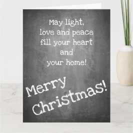kerstmotief in chalkboardstijl - XMAS-kaart Kaart