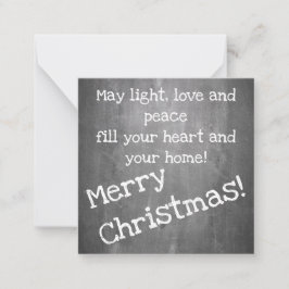 kerstmotief in chalkboardstijl - XMAS-noot Ca Notitiekaartje