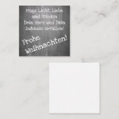 kerstmotief in chalkboardstijl - XMAS-noot Ca Notitiekaartje (Voorkant / Achterkant)