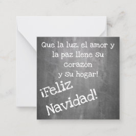 Kerstmotief in chalkboardstijl - XMAS Notitiekaartje