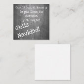 Kerstmotief in chalkboardstijl - XMAS Notitiekaartje (Voorkant / Achterkant)