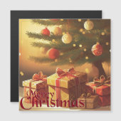 Kerstmotief, met cadeaus onder de kerstboom (Voorkant / Achterkant)