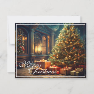 Kerstmotief met cadeaus onder de kerstboom