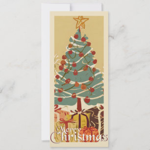 Kerstmotief, met cadeaus onder de kerstboom
