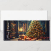 Kerstmotief met cadeaus onder de kerstboom (Voorkant / Achterkant)