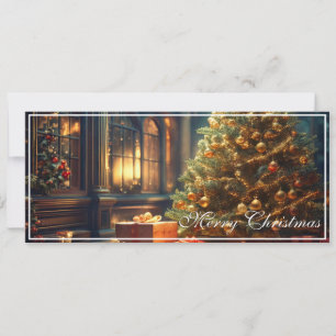 Kerstmotief met cadeaus onder de kerstboom