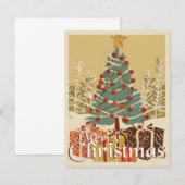 Kerstmotief, met cadeaus onder de kerstboom (Voorkant / Achterkant)
