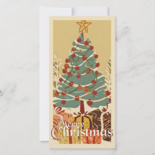 Kerstmotief, met cadeaus onder de kerstboom