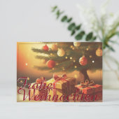 Kerstmotief met cadeaus onder de kerstboom 37016 (Staand voorkant)