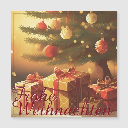 Kerstmotief met cadeaus onder de kerstboom 37016 (Voorkant)