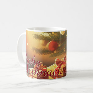 Kerstmotief met cadeaus onder de kerstboom 37016 koffiemok
