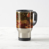 Kerstmotief met cadeaus onder de kerstboom 37016 reisbeker (Voorkant rechts)