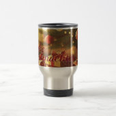 Kerstmotief met cadeaus onder de kerstboom 37016 reisbeker (Center)