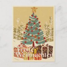 Kerstmotief, met cadeaus onder de kerstboom