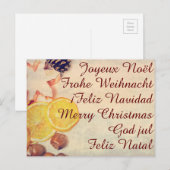 Kerstmotief met fruit... feestdagenkaart (Voorkant / Achterkant)